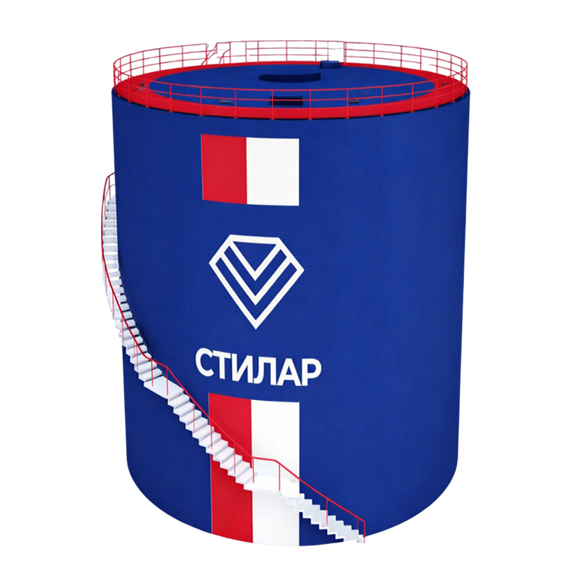 Цельносварной резервуар РВС для питьевой воды 40 м³ от завода-производителя